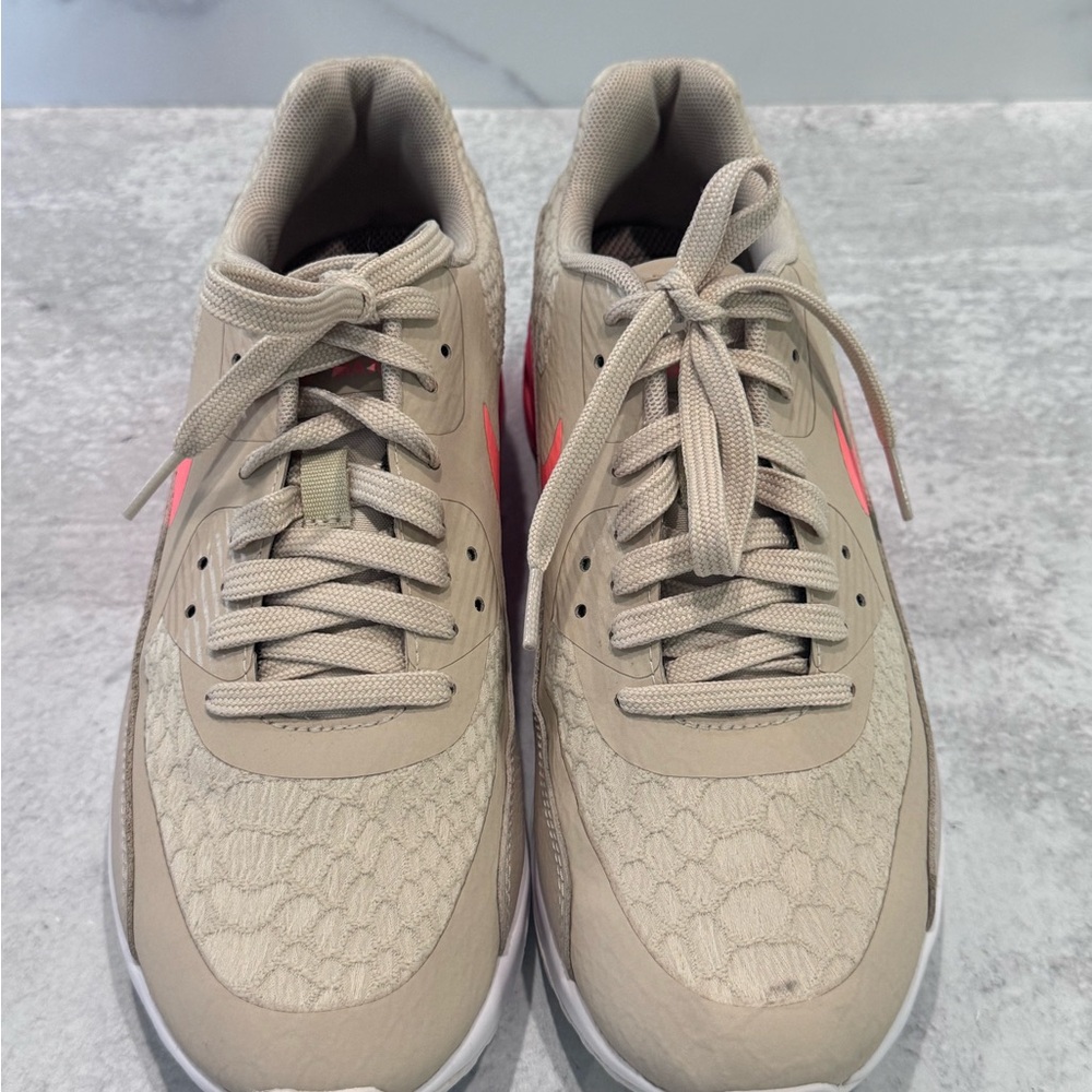Nike Air Max Oatmeal and Lava Glow Sneakers - Picture 6 of 6